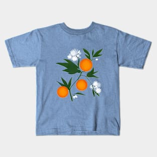 Orange tree blossom Kids T-Shirt